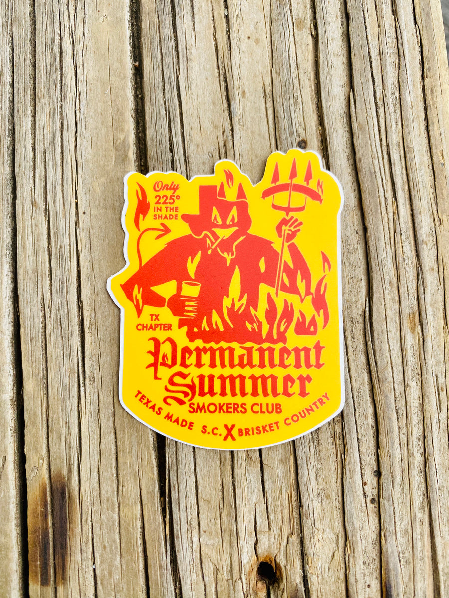 Smokers Club Sticker Texas Made Supply Company