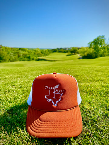 Texas Made Golf Hat Burnt Orange