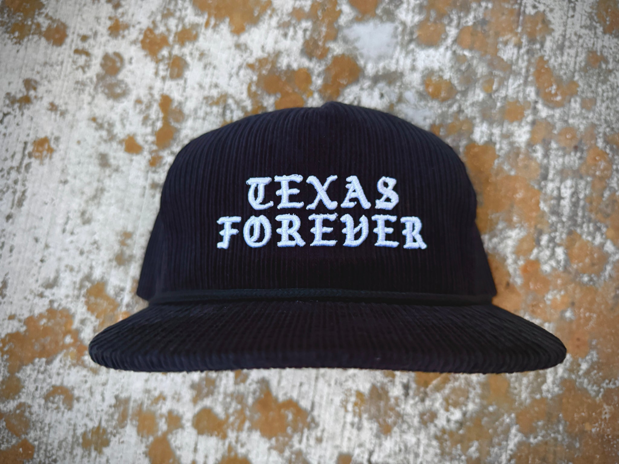 Texas Forever Black Corduroy