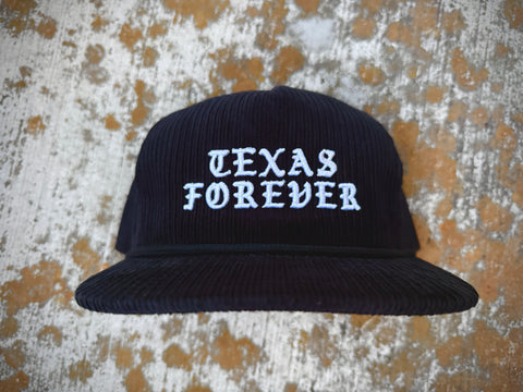 Texas Forever Black Corduroy