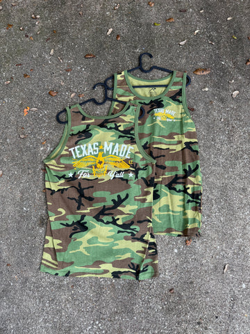 Texas Made Eagle Camo Tank