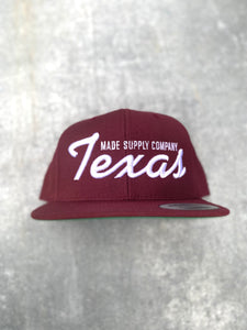 N.T.L. Official SnapBack Maroon/White