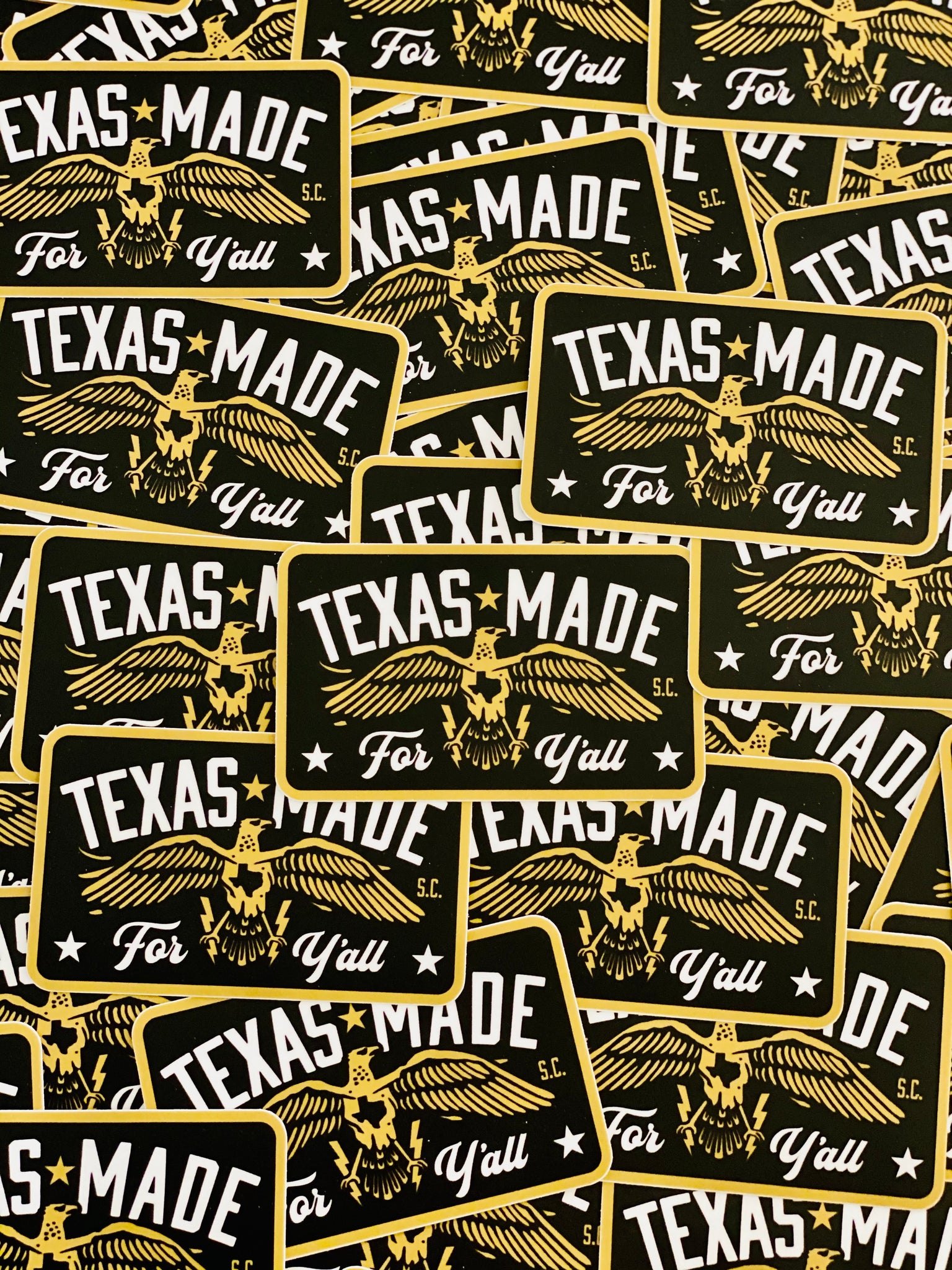 Texas Made Eagle Sticker