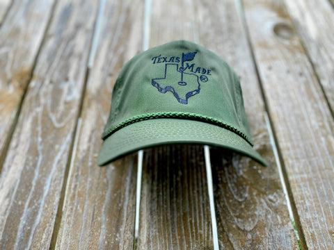 Fore Golf Army Green Rope Hat